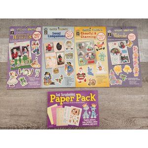 HOTP 88 Scrapbook Paper Pizazz Punch-outs RARE Critters Companions Flowers #46